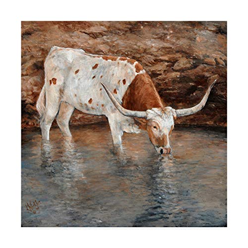 Trademark Fine Art All by Myself Cows by Kathy Winkler, 24x24-Inch