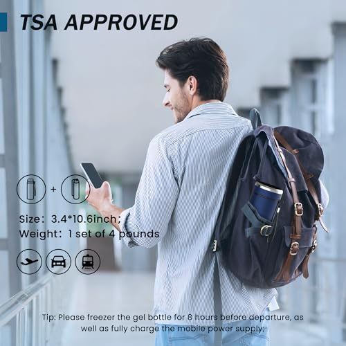 INSUCOOLER - Funda de Viaje con Enfriador de Insulina, Aprobada por TSA, Refrigeración 48H para 3-7 Bolígrafos, Enfriador de Medicamentos para Viajes, Pantalla Digital de Temperatura