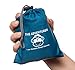 Monkey Mat - Adventurer Mat | Ultra Lightweight Outdoor Portable Picnic Travel Blanket - 4' x 5' (Blue Yonder)