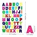Kenkio 20 Sheets A to Z Assorted colors Letter Stickers Cardstock Stickers Alphabet Stickers