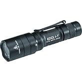 SureFire Handheld LED Flashlight - EDCL1-T 500 Lumens 7,600 Candela - Black | Everyday Carry 1 Hybrid Beam LED Flashlight w/ Dual-Stage Tactical Tailcap - Mil-Spec Hard Anodized IPX7 Black