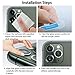 Qoosea Compatible with iPhone 11 pro max 6.5 Lens Camera Protector (3 Pack) Clear Glass Protector Easy Bubble-Free (iPhone 11 pro max pro Camera Lens Protector)