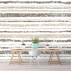 Wall Murals for Bedroom Abstract Geometric Lines Removable Wallpaper Peel and Stick Wall Stickers - 66x96 inches