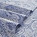 Mellanni Full Sheets Set - 4 PC Iconic Collection Bedding - Hotel Luxury, Extra Soft, Cooling Bed Sheets - Wrinkle, Fade, Stain Resistant (Full, Paisley Blue)