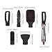 Hot Air Brushes,Luncrissy One Step Hair Dryer & Styler Hot Air Paddle Brush Hair Dryer Brush Multi Function Electric Hair Blow Dryer Brush Hot Air Hair Curls Comb Salo Hair Styler (Grey-5in1)thumb 2