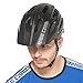 BASE CAMP Mountain Bike Helmet, Bike Helmet with Visor for Adult Men Women, Lightweight Adjustable Cycling MTB Helmet with Helmet Bag (MatteBlack)