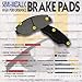 [Rear Premium Brake Kit]-[2 OEM Replacement Plain Disc Brake Rotors & 4 Semi-Metallic Brake Pads]-[UAP2704-NF-Semi]