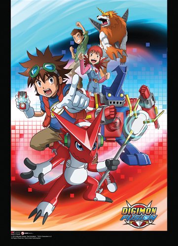 Digimon Wall Scroll New Group 2 Anime Toys Licensed ge60897