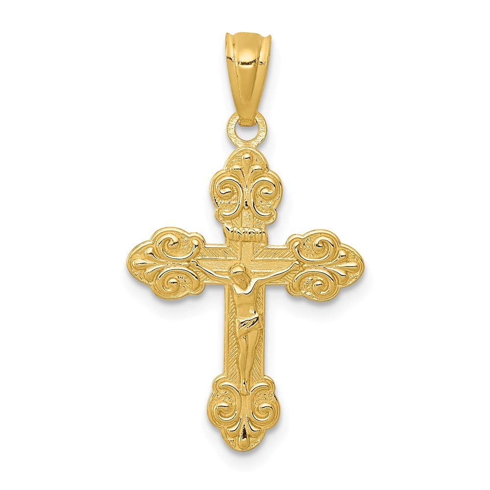 14K Yellow Gold Polished INRI Small 