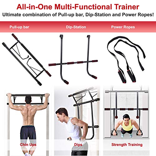 IDEER LIFE Pull Up Bar Doorway,Strength Training Chin Up Bars, All in