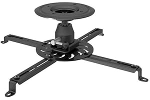 Globaltone 02832 Ceiling Projector Mount Black Super Strong max 55 lbs at 135mm (5.3'') from Ceiling