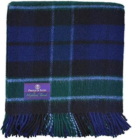 Prince of Scots Highland Tartan Tweed 100% Pure New Wool Throw ~ Graham of Menteith ~