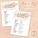 Lemon Pop Paperie Bridal Shower Games (Set of 5 Activities for 50 Guests) - 5x7 Cards, Floral Blush Theme - Includes Marriage Advice Cards, Bridal Emoji - Wedding Shower Decorations Party Supplies