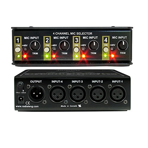Radial Gold Digger 4-channel Mic Selector