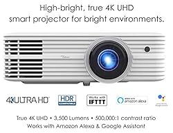 Optoma UHD52ALV Voice Assistant-Compatible DLP