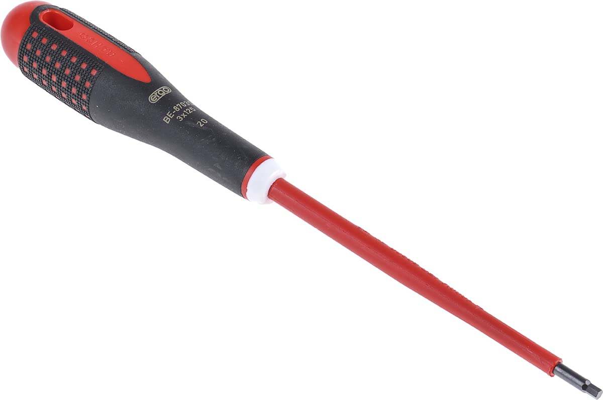 Bahco BE-8703S "Ergo" Insulated Screwdriver for Hex Head Screws, Multi-Colour, 197 mm