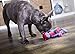 goDog Dinos Spike Squeaky Plush Dog Toy, Chew Guard Technology - Blue, Small