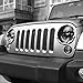 Triple Chrome Silver Front Headlight Trim Cover Bezels Compatible with 2007-2018 Wrangler Rubicon Sahara Sport JK JKU 2&4 door - Pair