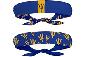 EVERYTHING CROPOVER Flag Headband for Carnival, Fitness | Mens Womens Tieback Bandana Sweatband Thigh Leg Garter