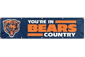 PARTY ANIMAL NFL 2-Foot by 8-Foot Team Banner Flag, Sports Wall Décor for Home, Office & Fan Cave