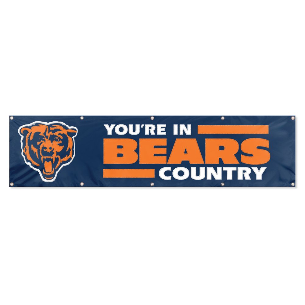 Party Animal NFL Chicago Bears Giant 8 x 2 Banner