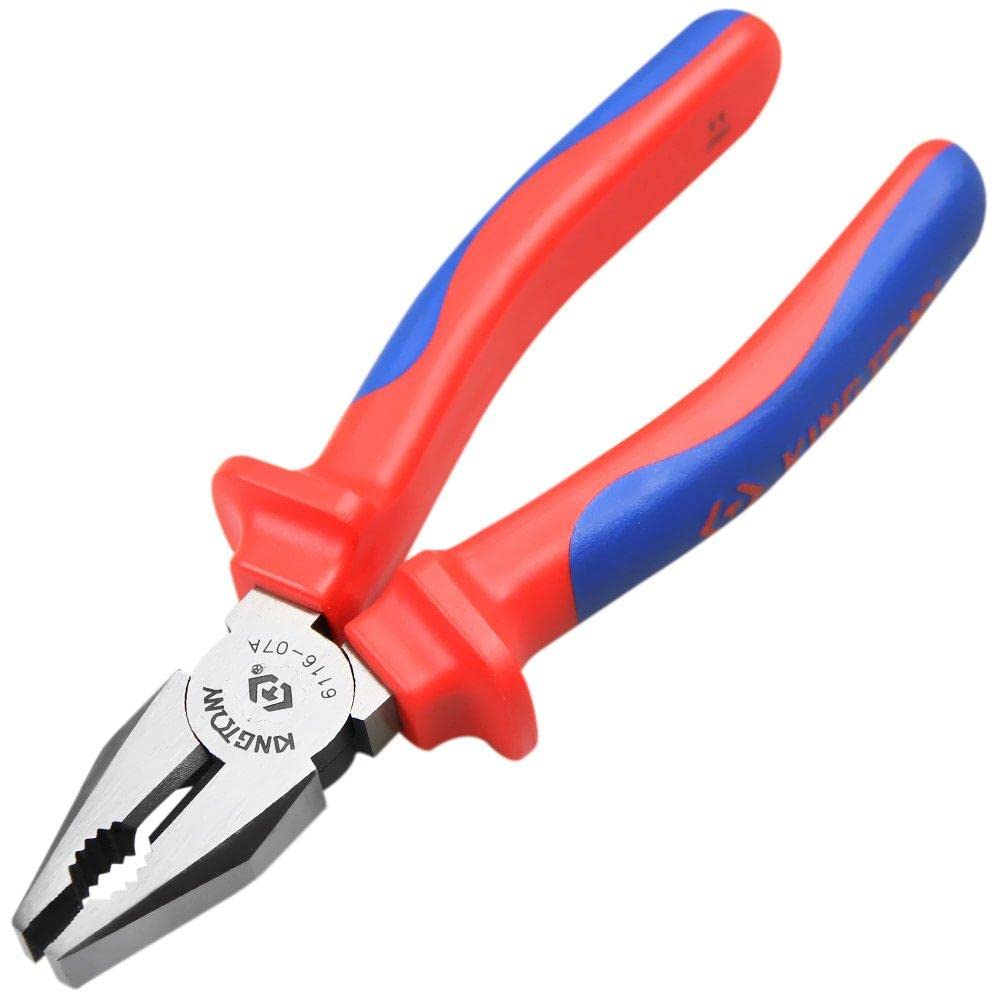 KING TONY 6116-07A Miniature Lineman's Pliers, 185 mm Length, Pack of 10