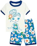 Girls Pajamas Short Sleeve Cotton Kids Clothes Children Sleepwear 2Y-7Y