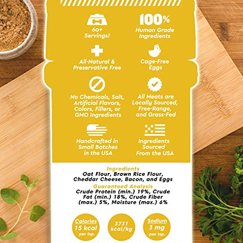 Shake it Pup! Dog Food Seasoning Topper Natural, Human Grade Mixer