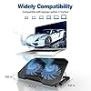 Tendak Laptop Cooling Pad, Laptop Cooler Cooling Pad, Laptop Cooling Bracket, with Two Turbo Fans, 2 USB Ports, 5…