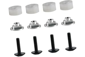 Colaxi Ice Hockey Visor Hardware Kit Repair Kit Screws Washers Sturdy Back up Hardwares Easy to Install Nuts Hardwares M4 Scr
