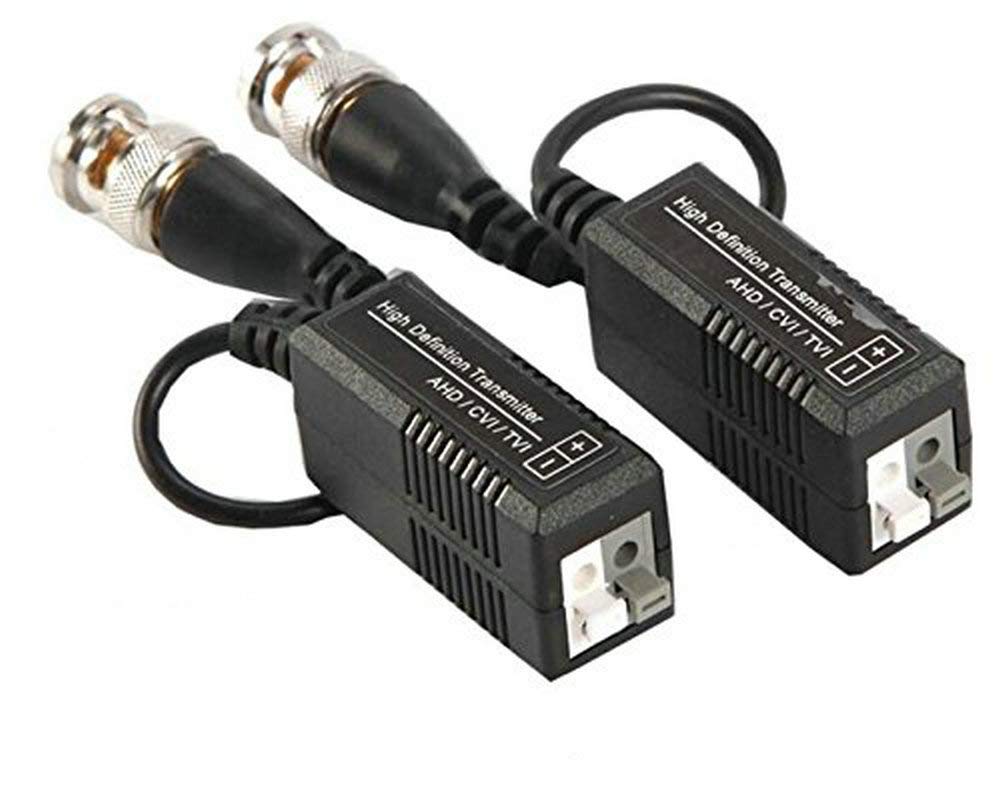 BW 1Pairs High Definition BNC to UTP Cat5/5e/6 Video Balun HD Transceivers Adapter Transmitter Support 720P/1080P AHD/CVI/TVI CCTV Camera