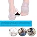 Plantar Fasciitis Height Increase Heels Sleeves, 1 Pair Gel Heel Height Invisible Elevators, Pads, Arch Support, Heel Protectors, Foot Cushion, W6-9 |M6.5-8(White)
