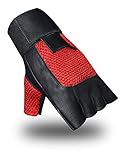 Weight Lifting Padded Leather Gloves Fitness Training Body Building Gym Straps W-1023