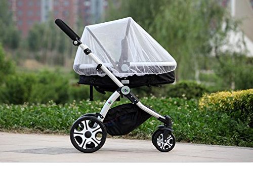 Radley Baby Mosquito Net | for Strollers,Carriers,Car Seats&Cradles | Fits Most PacknPlays,Cribs,Bassinets & PlaypensWhite | Portable & Durable |Baby Insect Netting - Thumbnail 4