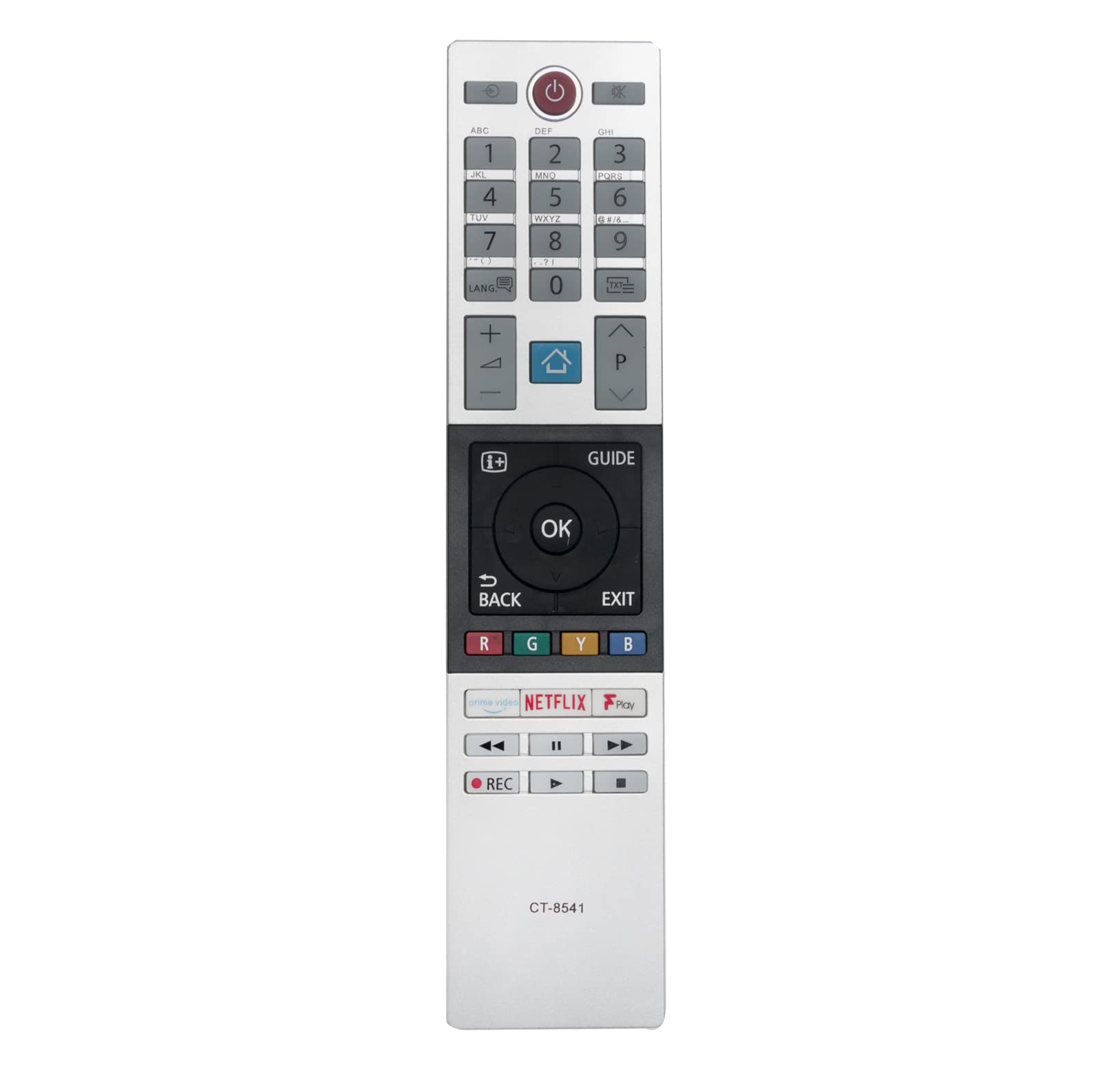 AULCMEET CT-8541 sub CT-8543 CT-8527 Replace Remote Compatible with Toshiba 32W2863DB 43L2863DB 40WL3A63DB 24W3863DB 28W2863DB 28W3863DB 43WL3A63DB 49TL7A63DG 49UL2A63DG 58UL2A63DG