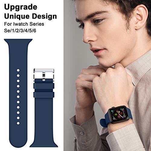 Sport Bands Compatible with Apple Watch Band 38mm 40mm 42mm 44mm,Soft