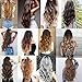 SLLIE 7Pcs 16 Clips Curly Straight Double Weft Clip in Hair Extension Thick Synthetic Hair Extensions Hairpiecesthumb 2