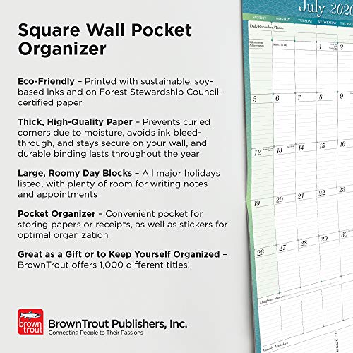 Ultimate Family Planner 2020 12 x 12 Inch Monthly Square Wall Calendar with Foil Stamped Cover by Wyman Publishing, Stationery Organizer