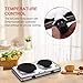 Homeleader Hot Plate for Cooking Electric, Double Burner with Adjustable Temperature Control, 2200W