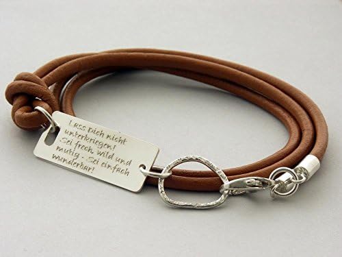 BFF gift FRIENDSHIP bracelet .. custom engraved text, longitude - latitude .. Handmade sterling silver leather bracelet PERFECT Gift for her