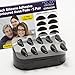 GMS Optical 1.3mm Ultra-Thin / 18mm Long Length - Anti-Slip Adhesive Contoured Silicone Eyeglass Nose Pads with Super Sticky Backing for Glasses, Sunglasses, and Eye Wear (5 Pair)(Black)