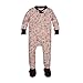 Burt's Bees Baby Baby Boys Sleeper Pajamas, Zip-Front Non-Slip Footie PJs, Organic Cotton