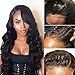 360 Body Wave Lace Frontal Wigs Human Hair Brazilian Black Women 150% Density Pre Plucked With Baby Hair 100% Unprocessed Virgin Human Hair (14 inch, Natural Color)