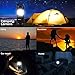 VIBELITE LED Collapsible Portable Outdoor Lantern with Flashlight, Black (Pack of 2)