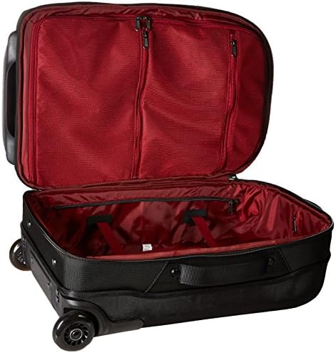 ua checked rolling suitcase