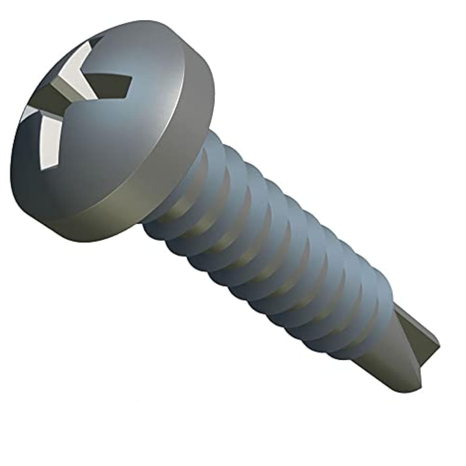 Self Drilling and Self Tapping Pan Head Phillips Screws (Pack of 25) Zinc Plated for Metal Sheets/Roofing Windows Fastening Self-Tapping Self-Drilling DIN7504 N (3.5mm x 9.5mm)