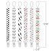 Pacifier Clip for Girl and Boys,Pack of 6 Universal Baby Pacifier Holder Clip Holder Leash for Pacifiers Teething Toy or Soothies,Safety Baby Gift by Mopoin - No Metal Parts