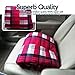 Zone Tech Car Heated Travel Blanket - Plaid Premium Quality 12V Automotive Comfortable Heating Car Seat Blanket Great for Summer