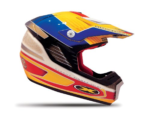Xtreme Airmax Red/Yellow/Blue Small Race Off-Road Helmet