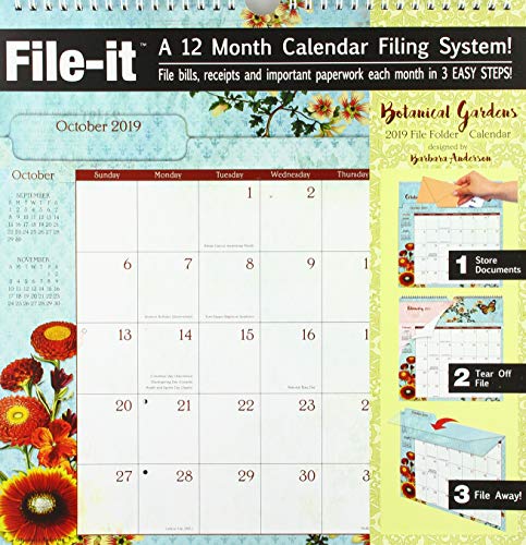 Botanical Gardens 2019 File-it Planner by 